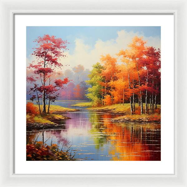 Rainbow Meadow - Framed Print