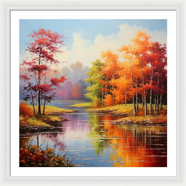 Rainbow Meadow - Framed Print