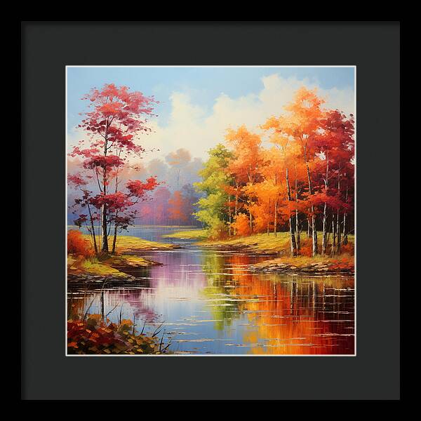 Rainbow Meadow - Framed Print