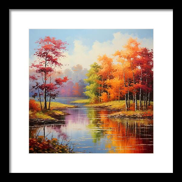 Rainbow Meadow - Framed Print