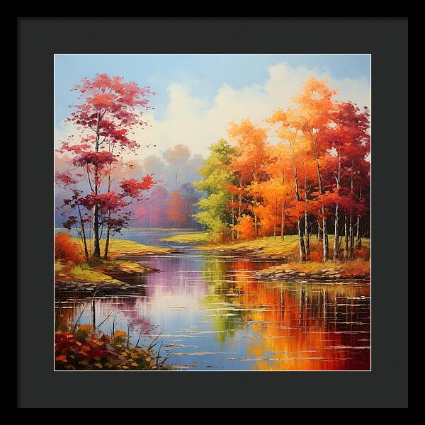 Rainbow Meadow - Framed Print