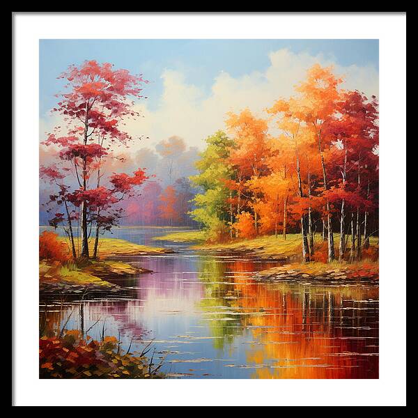 Rainbow Meadow - Framed Print