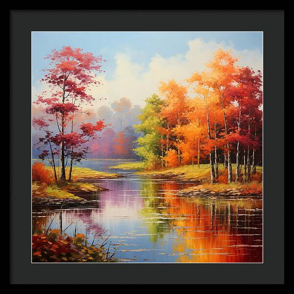 Rainbow Meadow - Framed Print