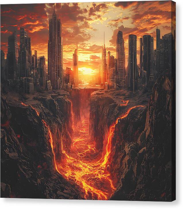 Rift of Desolation - Canvas Print