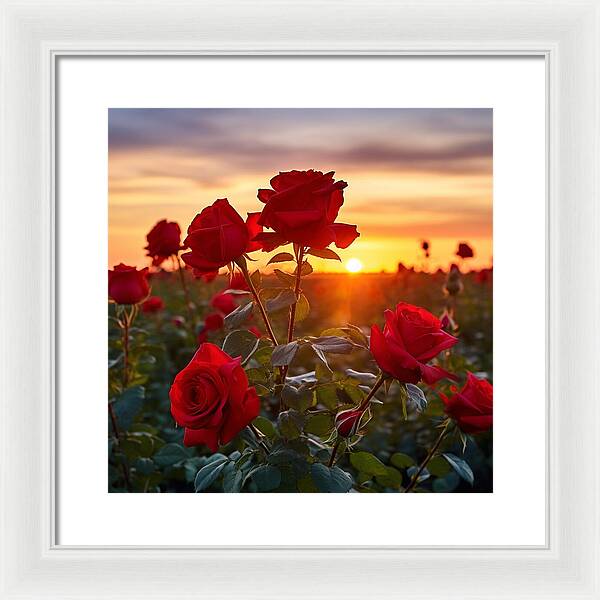 Rosy Horizon - Framed Print