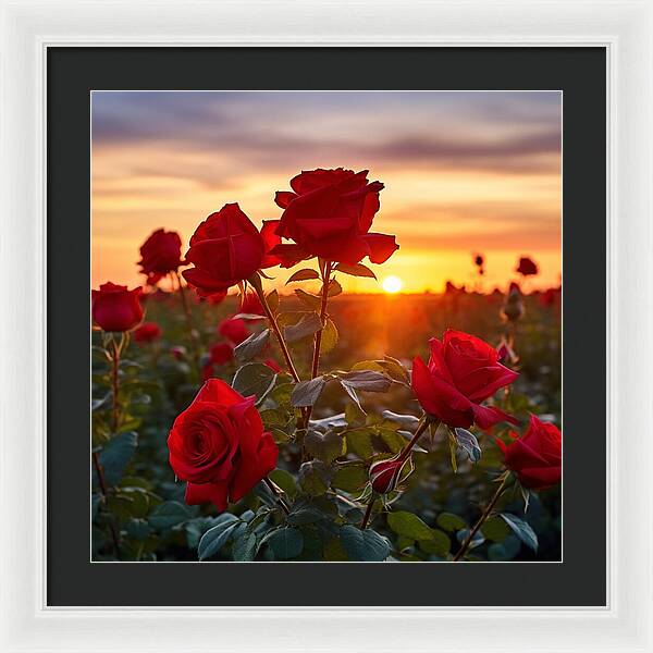 Rosy Horizon - Framed Print