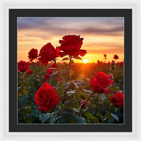 Rosy Horizon - Framed Print
