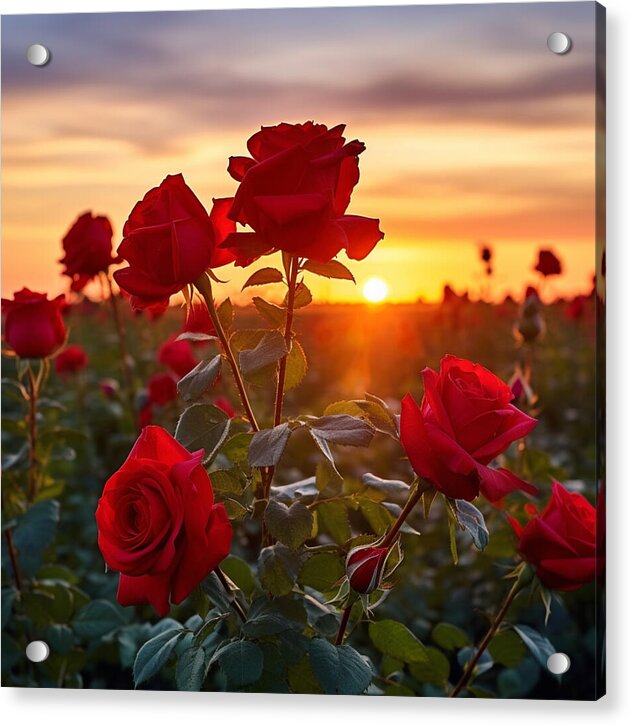 Rosy Horizon - Acrylic Print