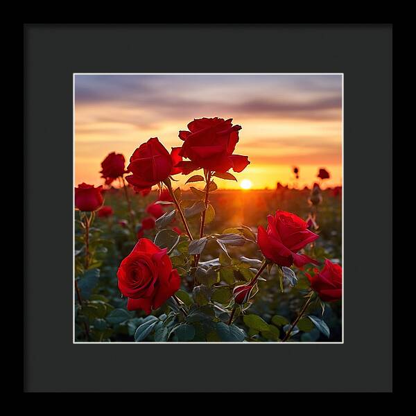 Rosy Horizon - Framed Print