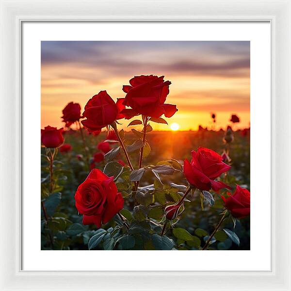 Rosy Horizon - Framed Print
