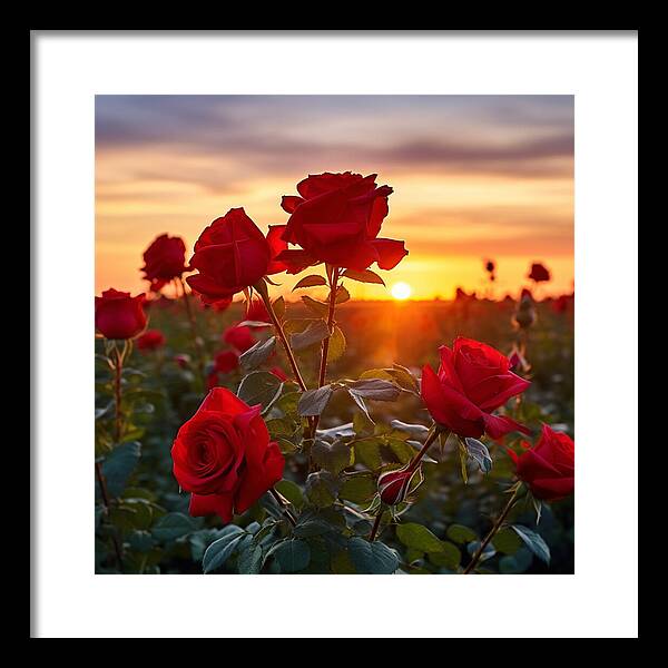 Rosy Horizon - Framed Print