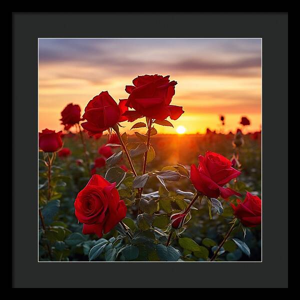 Rosy Horizon - Framed Print