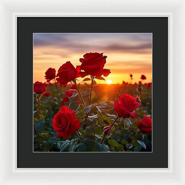 Rosy Horizon - Framed Print
