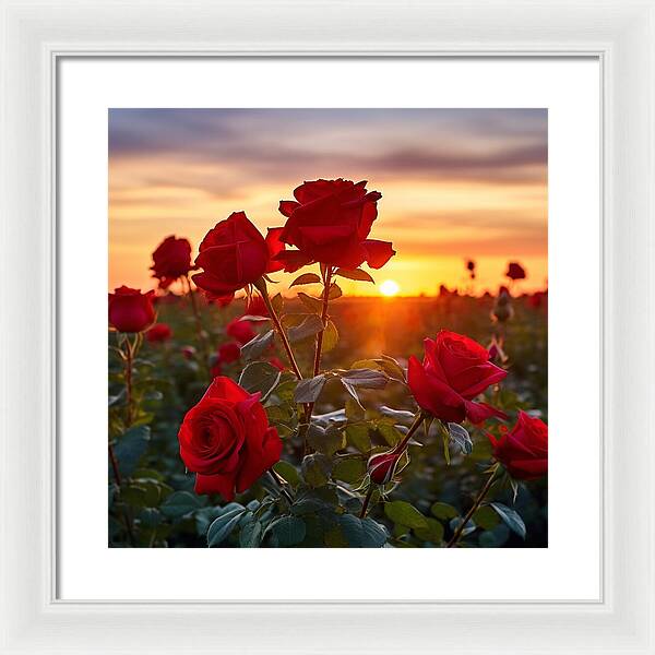 Rosy Horizon - Framed Print