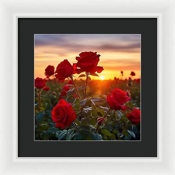 Rosy Horizon - Framed Print