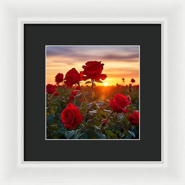 Rosy Horizon - Framed Print