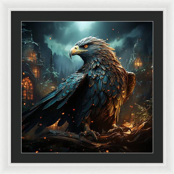 Shadowed Sentinel - Framed Print