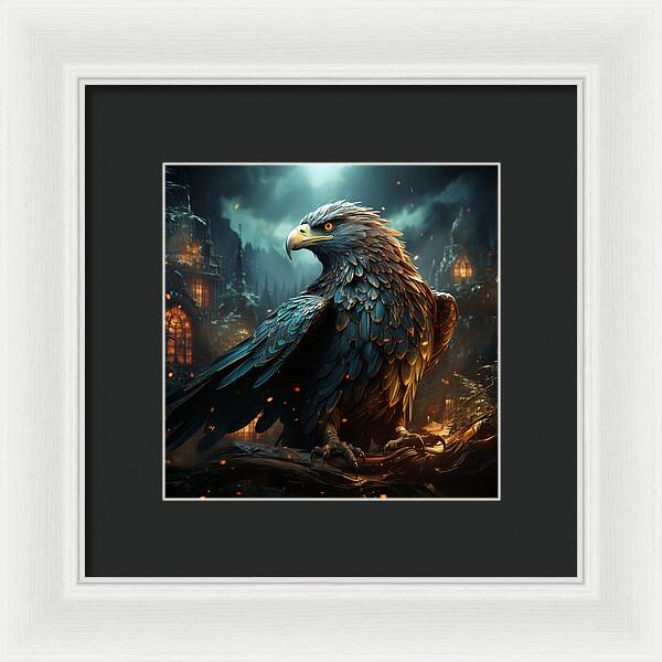 Shadowed Sentinel - Framed Print