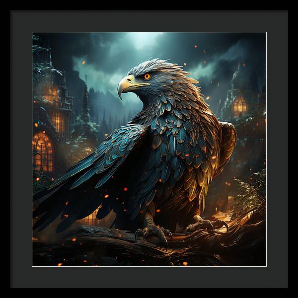 Shadowed Sentinel - Framed Print