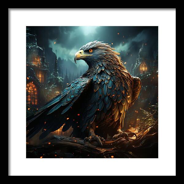 Shadowed Sentinel - Framed Print