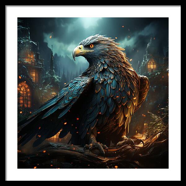 Shadowed Sentinel - Framed Print