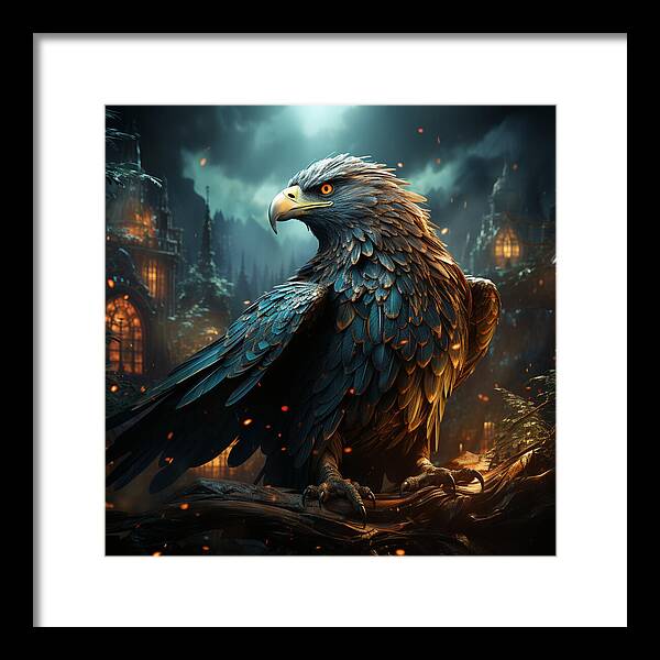 Shadowed Sentinel - Framed Print