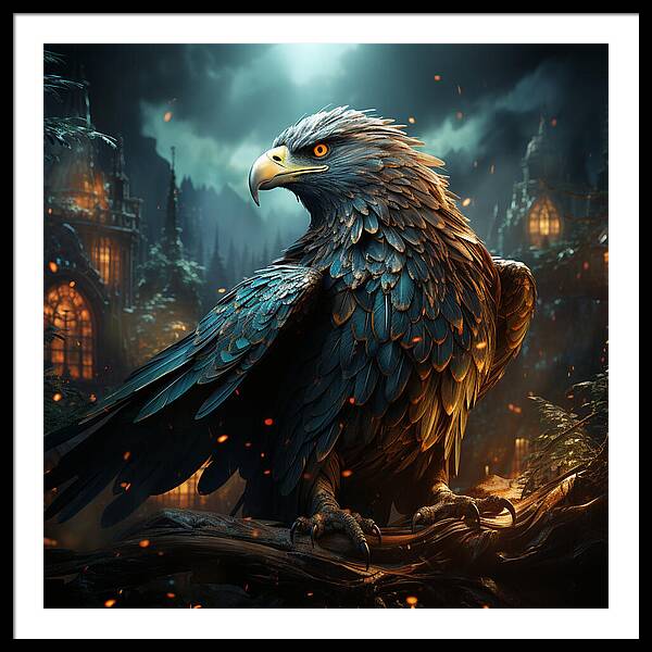 Shadowed Sentinel - Framed Print