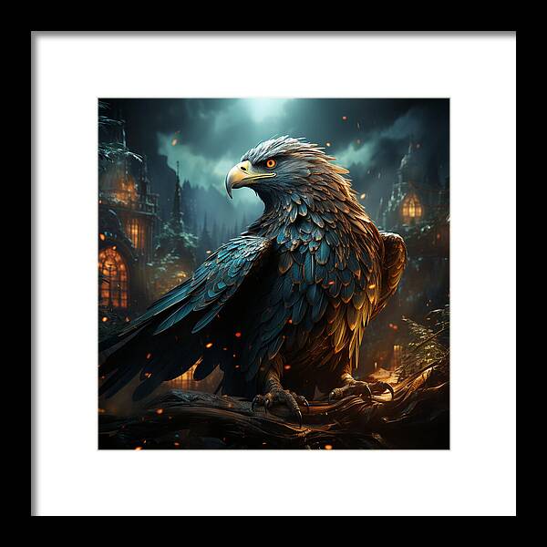 Shadowed Sentinel - Framed Print