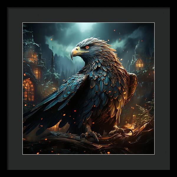 Shadowed Sentinel - Framed Print