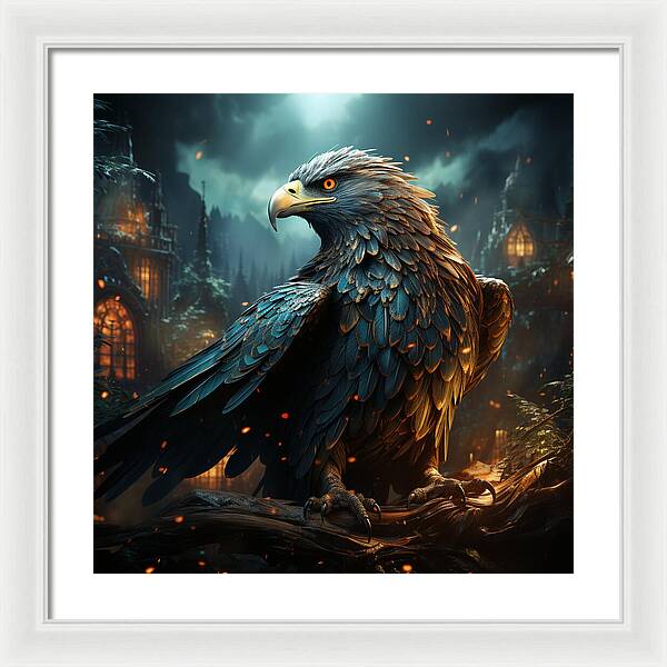 Shadowed Sentinel - Framed Print