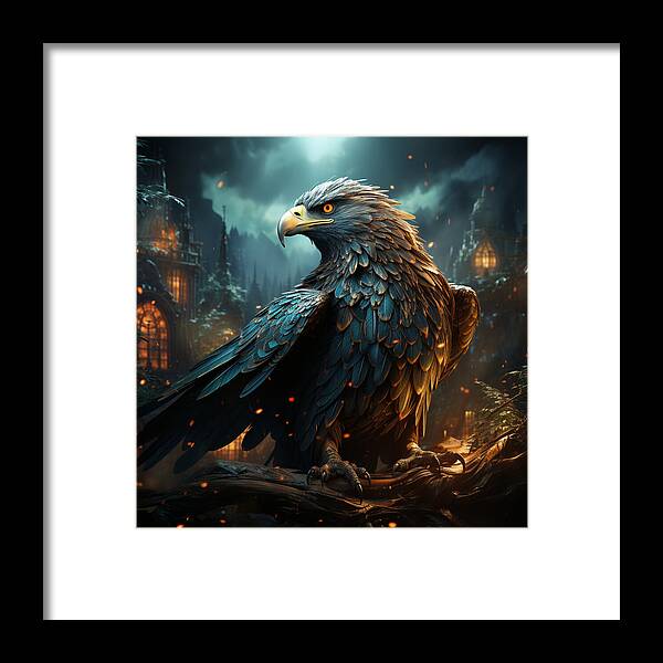 Shadowed Sentinel - Framed Print