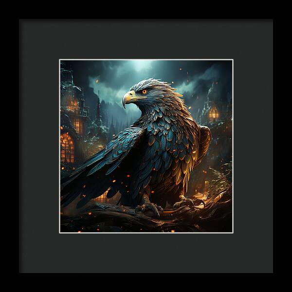 Shadowed Sentinel - Framed Print