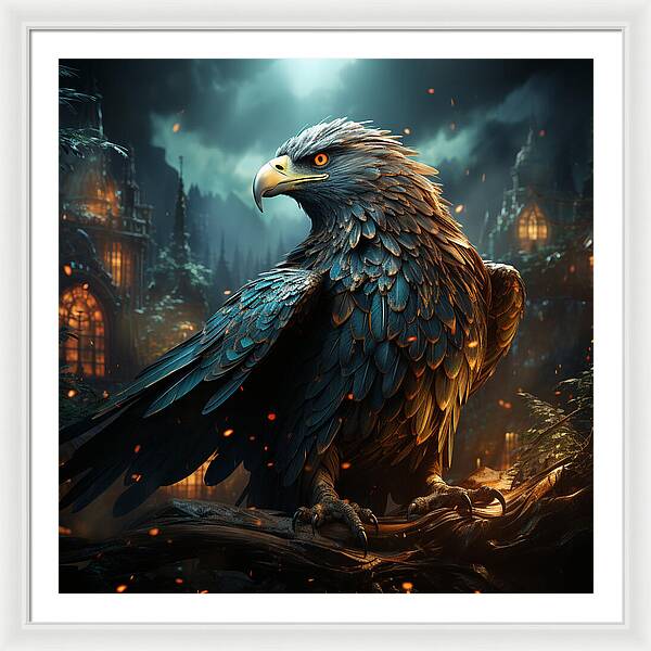 Shadowed Sentinel - Framed Print