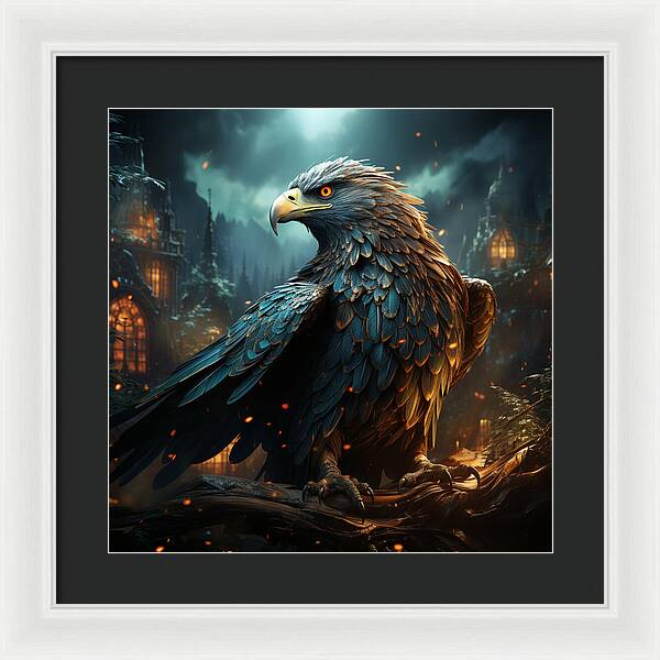 Shadowed Sentinel - Framed Print