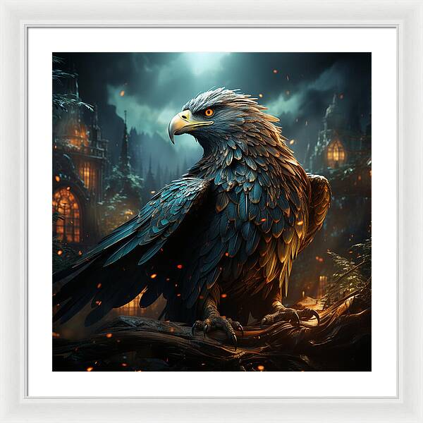 Shadowed Sentinel - Framed Print