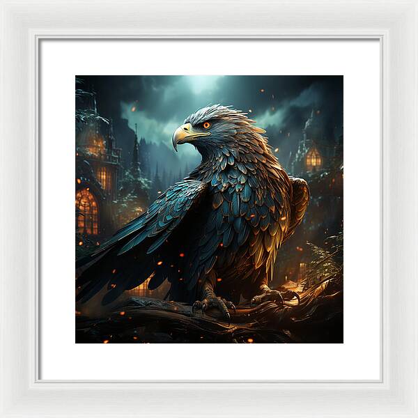Shadowed Sentinel - Framed Print