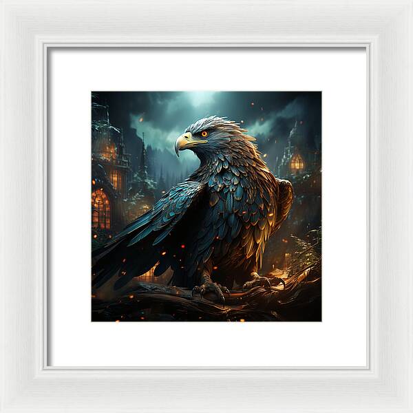 Shadowed Sentinel - Framed Print