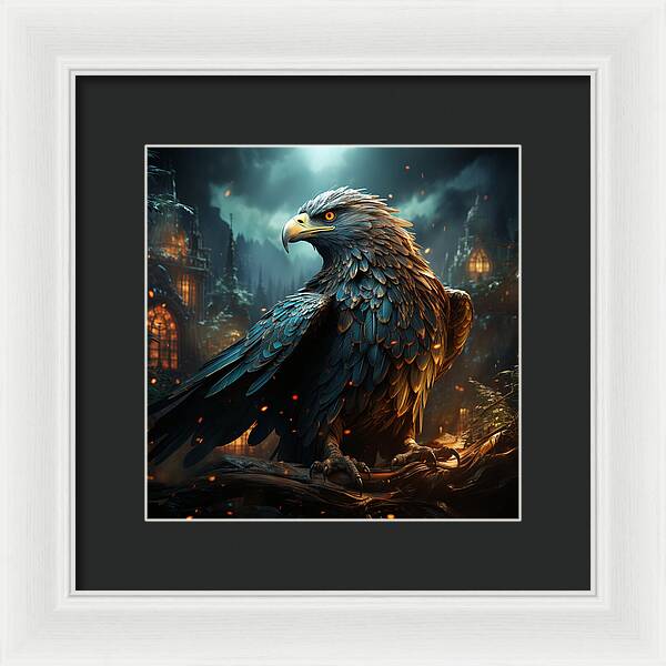 Shadowed Sentinel - Framed Print