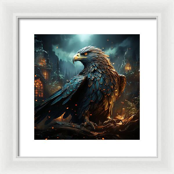 Shadowed Sentinel - Framed Print
