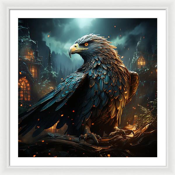 Shadowed Sentinel - Framed Print