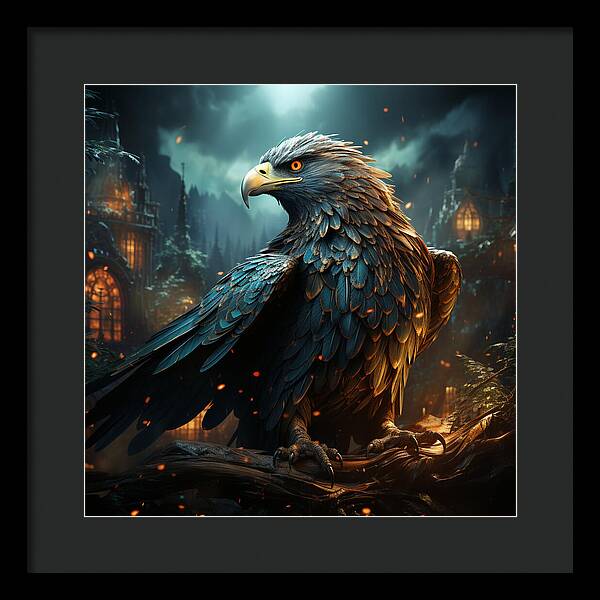 Shadowed Sentinel - Framed Print