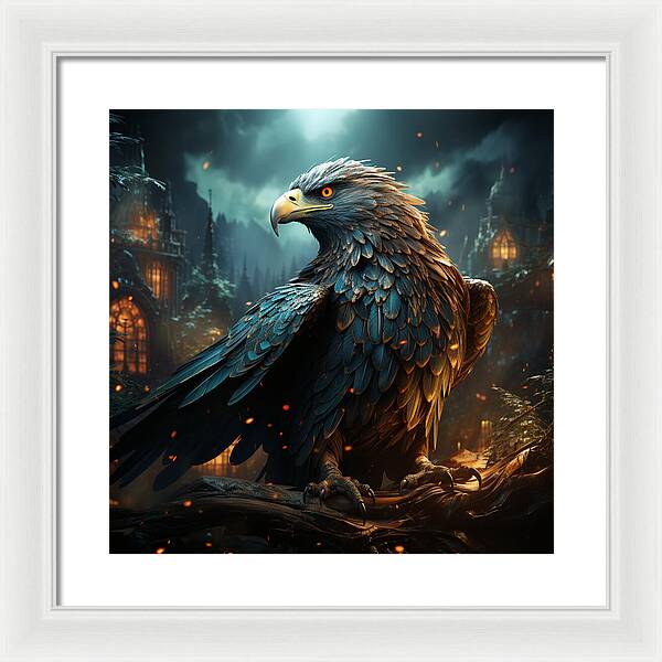 Shadowed Sentinel - Framed Print