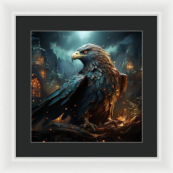 Shadowed Sentinel - Framed Print