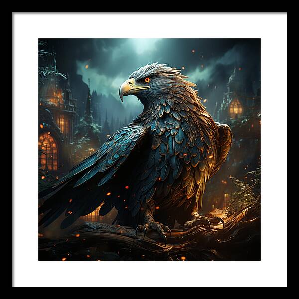 Shadowed Sentinel - Framed Print