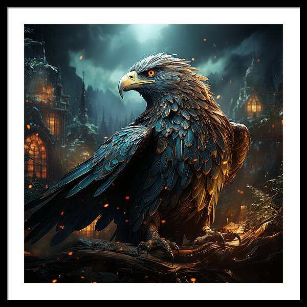 Shadowed Sentinel - Framed Print