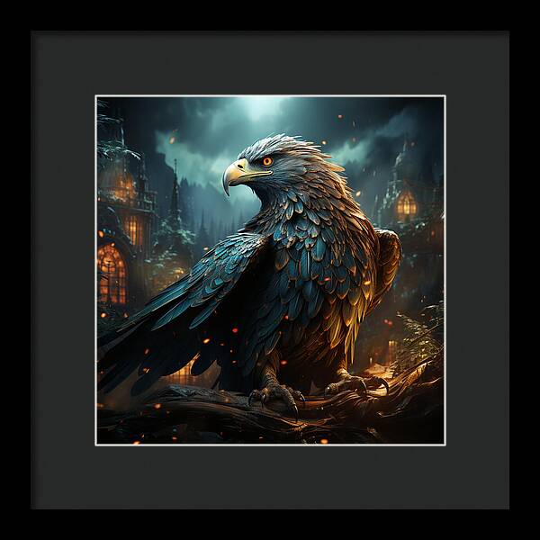 Shadowed Sentinel - Framed Print