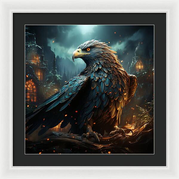 Shadowed Sentinel - Framed Print