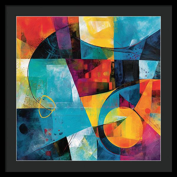 Shapes in Kaleidoscope - Framed Print