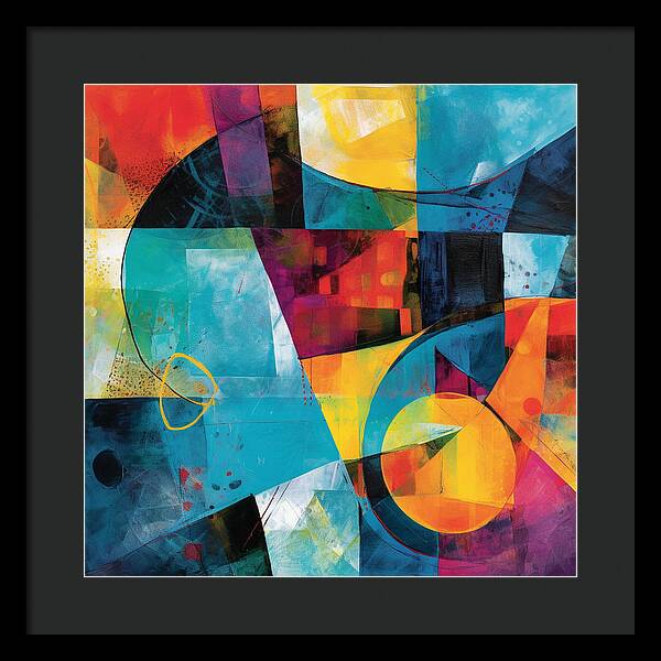 Shapes in Kaleidoscope - Framed Print