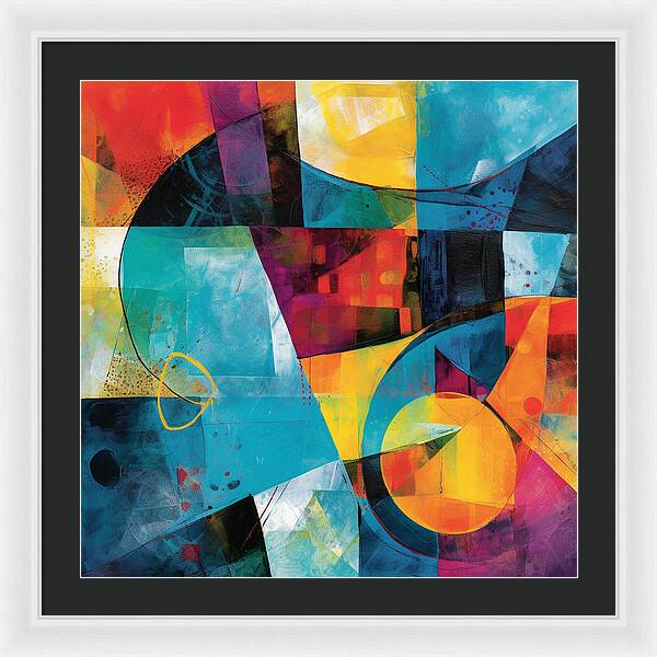 Shapes in Kaleidoscope - Framed Print